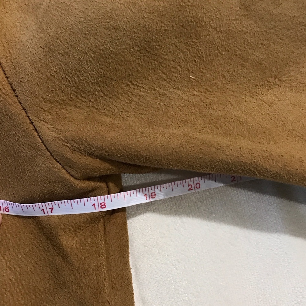 Vintage Joo-Kay Classic Tan and Brown Leather Jacket size 12 - Picture 12 of 14